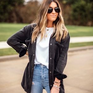 *SOLD* Abercrombie & Fitch fleece shacket